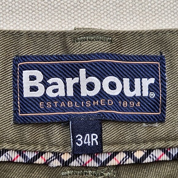 Barbour Washed Stretch Twill Regular Fit Trouser 34R - Picture 3 of 8